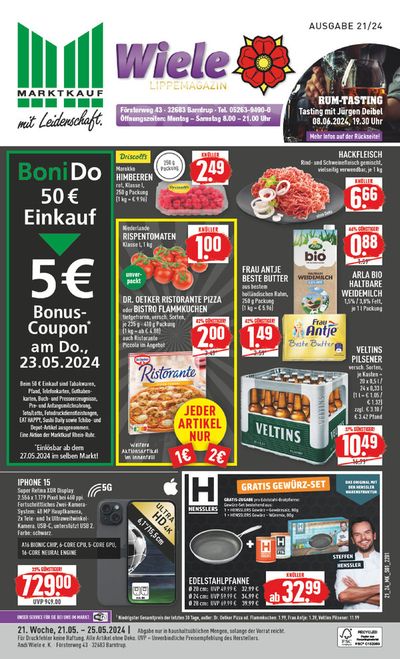 Angebote von Supermärkte in Barntrup | Tolles Angebot für Schnäppchenjäger in Marktkauf | 19.5.2024 - 2.6.2024