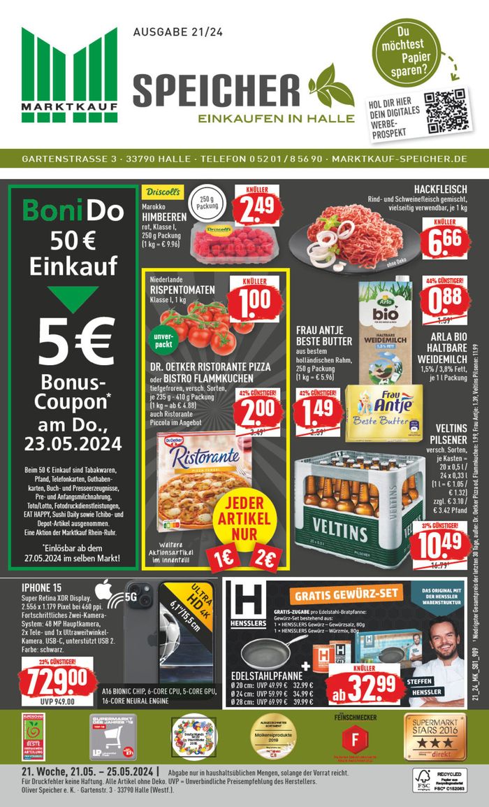Marktkauf Katalog in Halle (Westf) | Sonderangebote für Sie | 19.5.2024 - 2.6.2024
