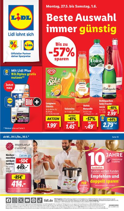 Angebote von Supermärkte in Pforzheim | Sonderangebote für Sie in Lidl | 27.5.2024 - 1.6.2024