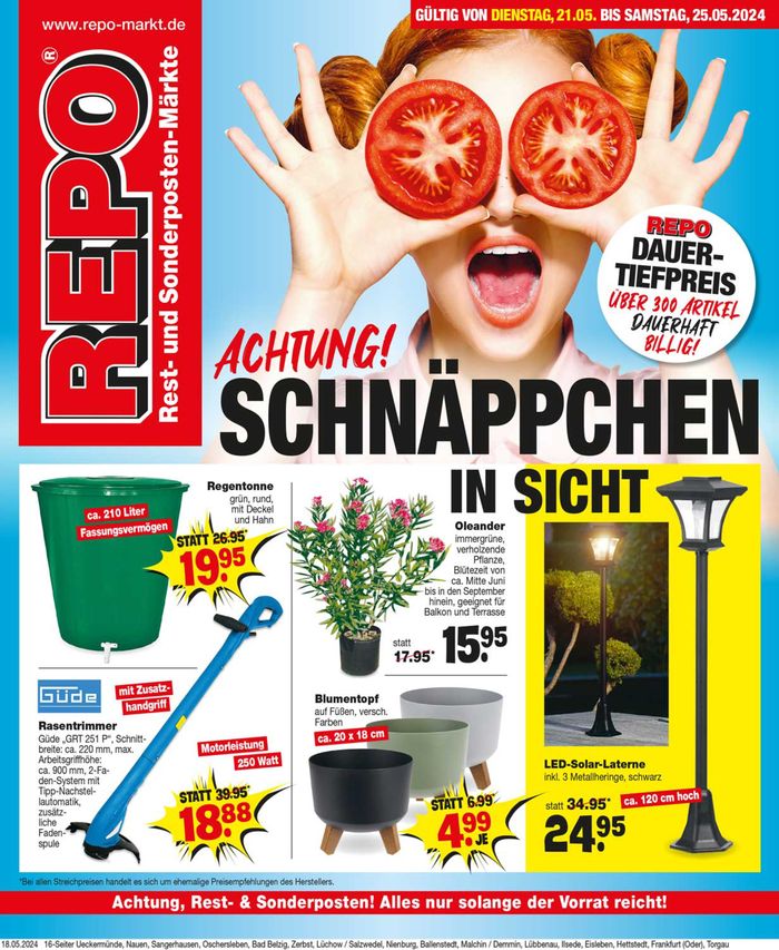 Repo Markt Katalog in Salzwedel | Top-Angebote für alle Schnäppchenjäger | 19.5.2024 - 2.6.2024