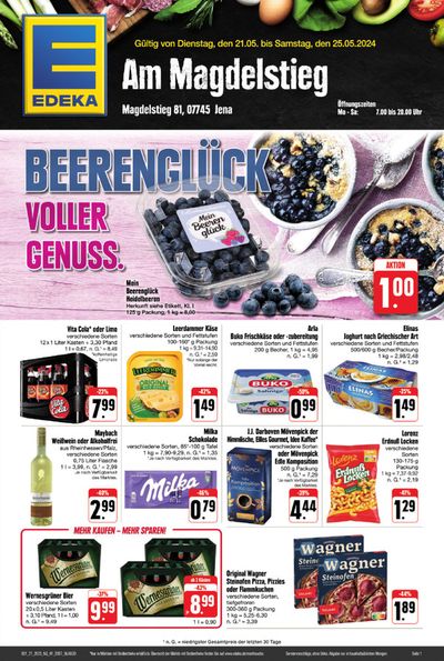 Angebote von Supermärkte in Jena | Top-Deals für alle Kunden in EDEKA | 19.5.2024 - 25.5.2024