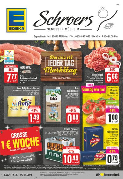 Angebote von Supermärkte in Mülheim an der Ruhr | Unsere besten Schnäppchen in EDEKA | 19.5.2024 - 25.5.2024