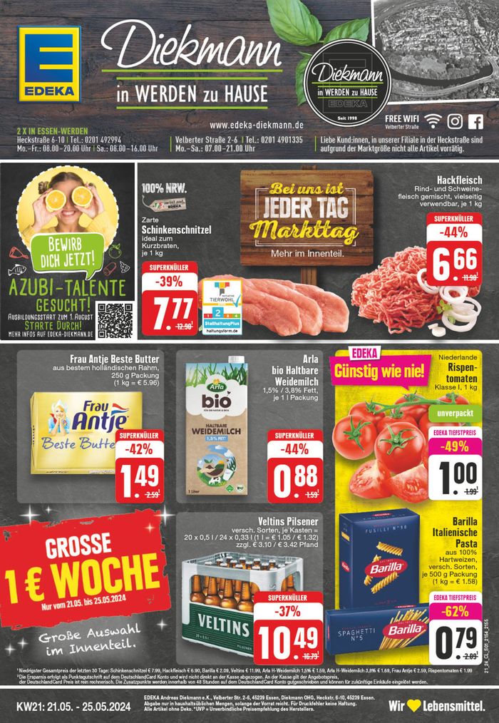 EDEKA Katalog in Velbert | Top-Deals für alle Kunden | 19.5.2024 - 25.5.2024
