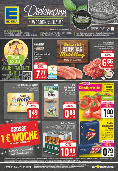 Angebote von Supermärkte in Velbert | Top-Deals für alle Kunden in EDEKA | 19.5.2024 - 25.5.2024