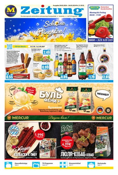 Angebote von Supermärkte in Harrislee | Mix Markt flugblatt in Mix Markt | 20.5.2024 - 3.6.2024