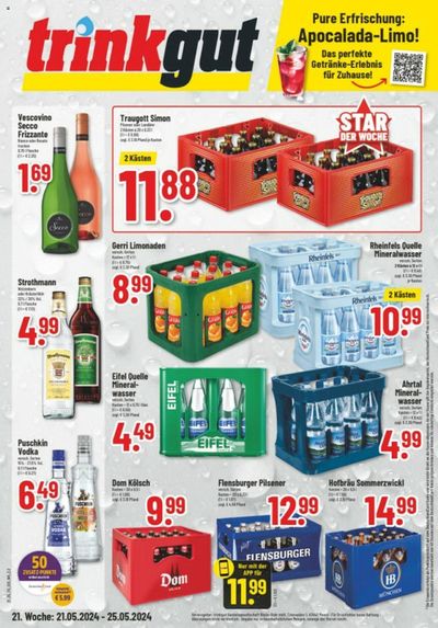 Angebote von Supermärkte in Krefeld | trinkgut Angebote in trinkgut | 21.5.2024 - 25.5.2024