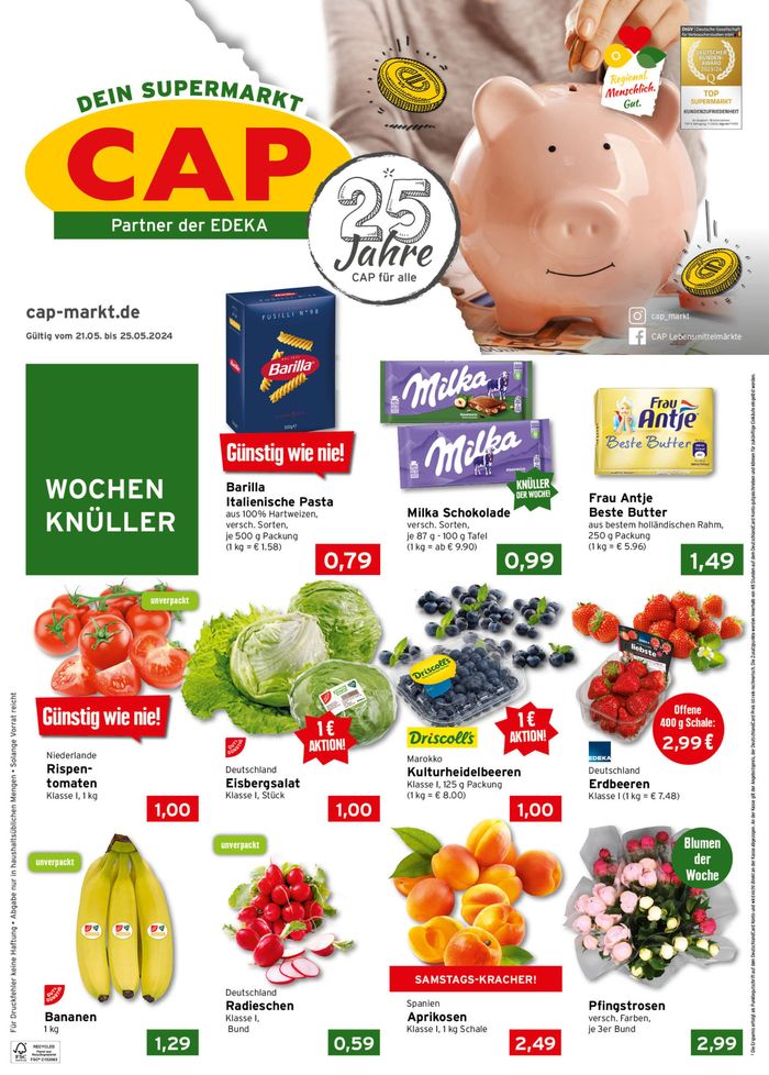CAP Markt Katalog in Gelsenkirchen | Unsere besten Schnäppchen | 21.5.2024 - 25.5.2024
