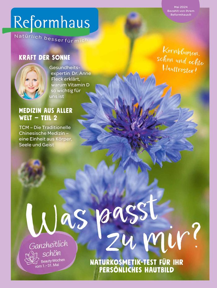 Reformhaus Katalog in Hagen | Reformhaus Magazin | 20.5.2024 - 31.5.2024