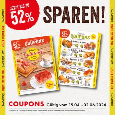 Angebote von Restaurants in Hanau | Eifler Coupons in Bäcker Eifler | 20.5.2024 - 2.6.2024