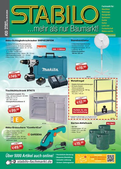 Angebote von Baumärkte und Gartencenter in Altensteig | Stabilo Fachmarkt Katalog in Stabilo Fachmarkt | 20.5.2024 - 28.5.2024
