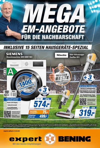 Angebote von Elektromärkte in Halle (Westf) | Expert Bening flugblatt in Expert Bening | 23.5.2024 - 6.6.2024
