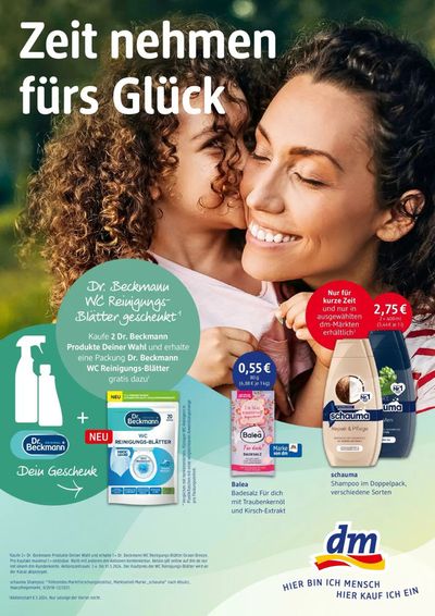 Angebote von Drogerien und Parfümerie in Aschaffenburg | Zeit Nehmen Fürs Glück in dm | 23.5.2024 - 31.5.2024