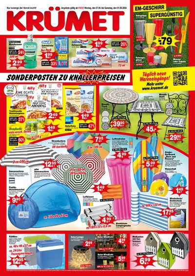 Angebote von Supermärkte in Quickborn (Pinneberg) | Aktuelle Werbung in Krümet Sonderposten | 24.5.2024 - 1.6.2024