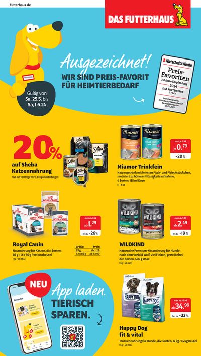 Angebote von Baumärkte und Gartencenter in Lappersdorf | Das Futterhaus Angebote in Das Futterhaus | 24.5.2024 - 1.6.2024