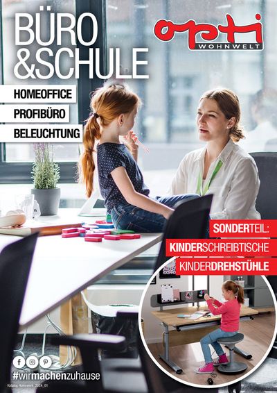 Angebote von Möbelhäuser in Rehlingen-Siersburg | Büro & Schule in Opti Wohnwelt | 24.5.2024 - 31.10.2024