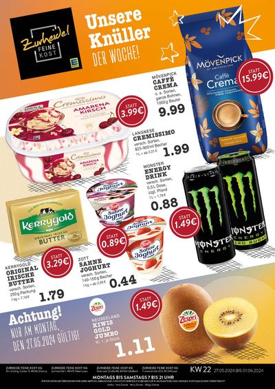 Angebote von Supermärkte in Bottrop | Wochenangebote EDEKA Gladbeck in Edeka Zurheide | 26.5.2024 - 9.6.2024
