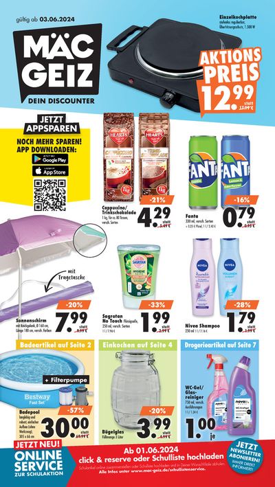Angebote von Supermärkte in Stadthagen | Exklusive Deals für unsere Kunden in Mäc Geiz | 26.5.2024 - 9.6.2024