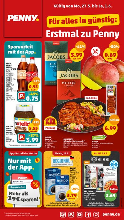 Penny Katalog in Spornitz | Tolle Rabatte auf ausgewählte Produkte | 27.5.2024 - 1.6.2024