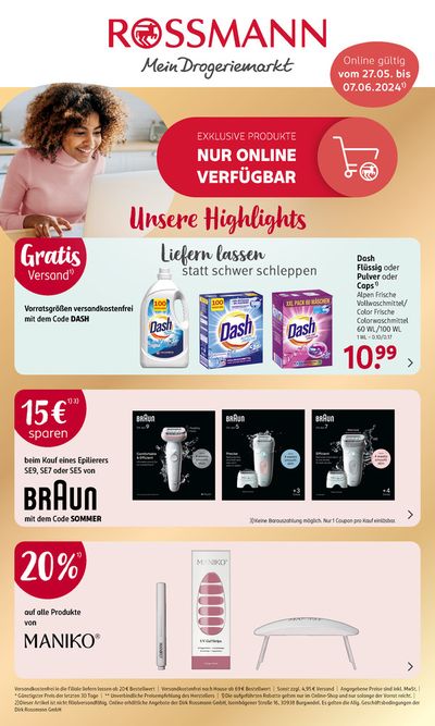 Angebote von Drogerien und Parfümerie in Kaufbeuren | Top-Angebote für Sparfüchse in Rossmann | 25.5.2024 - 7.6.2024