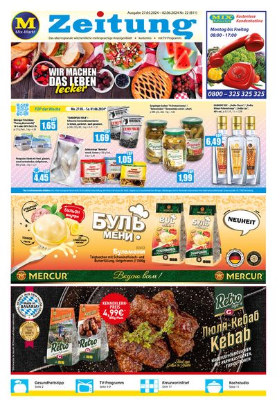 Angebote von Supermärkte in Bad Mergentheim | Mix Markt flugblatt in Mix Markt | 27.5.2024 - 10.6.2024