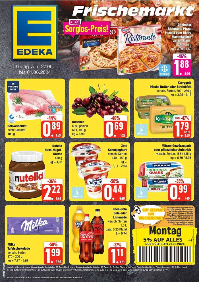 Edeka Frischemarkt Katalog in Hamburg | Edeka Frischemarkt flugblatt | 27.5.2024 - 1.6.2024