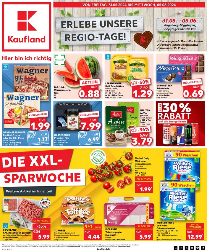 Kaufland Katalog in Augsburg | Top-Deals für alle Kunden | 26.5.2024 - 5.6.2024