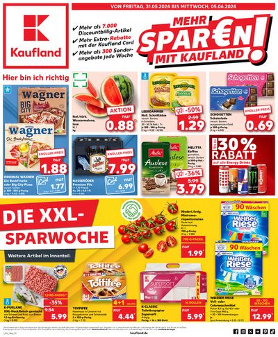 Angebote von Supermärkte in Wolfratshausen | Tolle Rabatte auf ausgewählte Produkte in Kaufland | 26.5.2024 - 5.6.2024