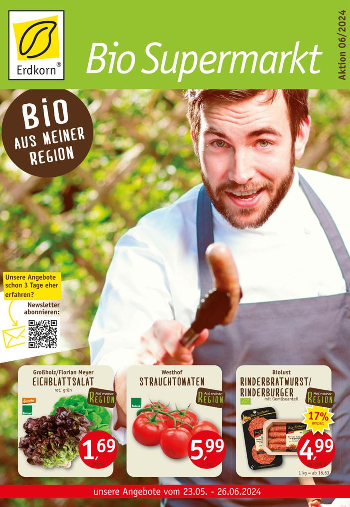 Erdkorn Biomarkrt Katalog in Kaltenkirchen | Erdkorn Biomarkrt Flugblatt | 27.5.2024 - 26.6.2024