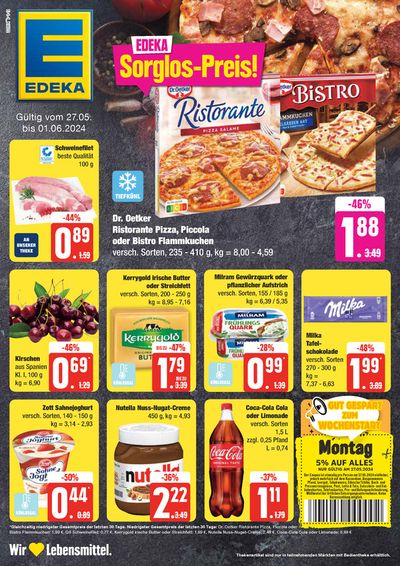 Angebote von Supermärkte in Quickborn (Pinneberg) | Exklusive Deals für unsere Kunden in EDEKA | 26.5.2024 - 1.6.2024