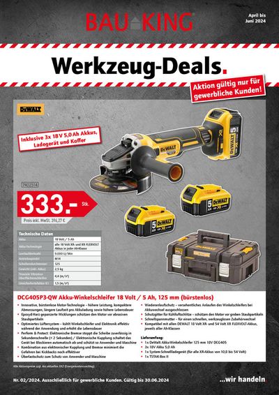 Angebote von Baumärkte und Gartencenter in Fürstenwalde-Spree | Werkzeug-Deals in Bauking | 28.5.2024 - 30.6.2024