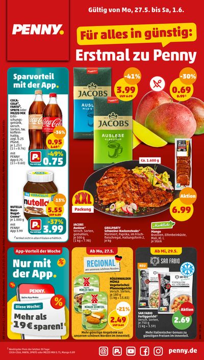 Angebote von Discounter in Lampertheim | Top-Deals für alle Kunden in Penny | 27.5.2024 - 1.6.2024