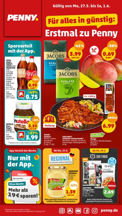 Angebote von Discounter in Lampertheim | Top-Angebote für Sparfüchse in Penny | 27.5.2024 - 1.6.2024