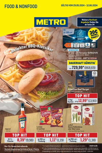 Angebote von Supermärkte in Weiterstadt | Food-NonFood in Metro | 29.5.2024 - 12.6.2024