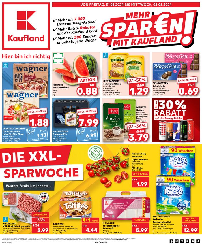 Kaufland Katalog in Würzburg | Tolle Rabatte auf ausgewählte Produkte | 30.5.2024 - 5.6.2024