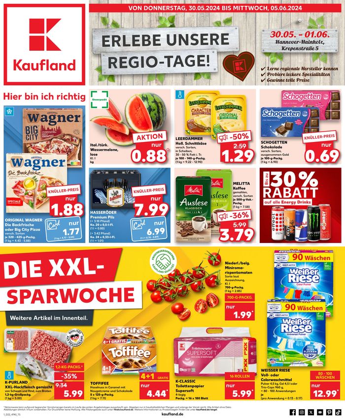 Kaufland Katalog in Hemmingen (Region Hannover) | Rabatte und Aktionen | 30.5.2024 - 5.6.2024