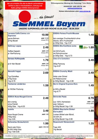 Angebote von Supermärkte in Wolfratshausen | Simmel Bayern in Simmel | 3.6.2024 - 8.6.2024
