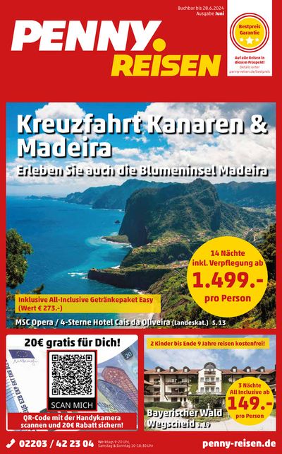 Angebote von Reisen und Freizeit in Leuna | Penny Reisen flugblatt in Penny Reisen | 1.6.2024 - 15.6.2024