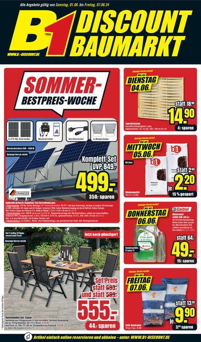Angebote von Baumärkte und Gartencenter in Bitterfeld-Wolfen | B1 Discount Baumarkt flugblatt in B1 Discount Baumarkt | 1.6.2024 - 15.6.2024