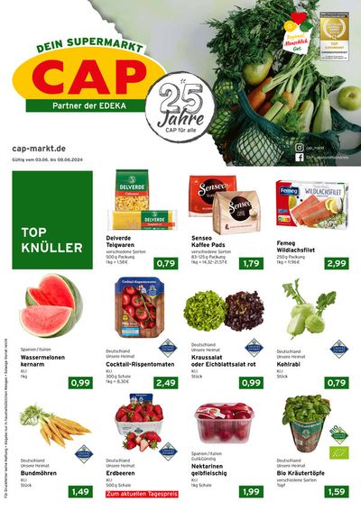 Angebote von Supermärkte in Mannheim | Tolle Rabatte auf ausgewählte Produkte in CAP Markt | 3.6.2024 - 8.6.2024