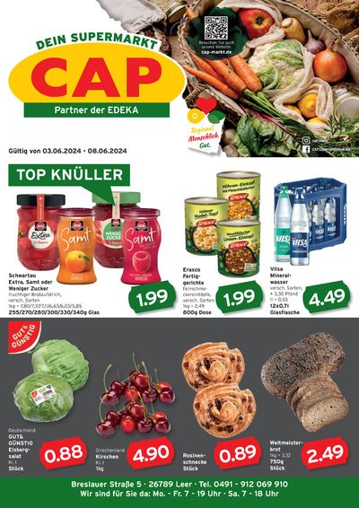 Angebote von Supermärkte in Holtland | Top-Angebote für Sparfüchse in CAP Markt | 3.6.2024 - 8.6.2024