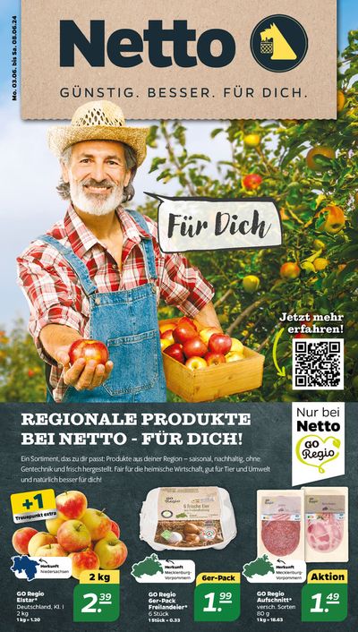 Angebote von Kaufhäuser in Wismar | Tolles Angebot für Schnäppchenjäger in Netto | 2.6.2024 - 8.6.2024