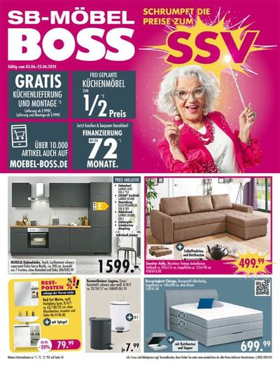 Angebote von Möbelhäuser in Porta Westfalica | Sonderangebote für Sie in SB Möbel Boss | 3.6.2024 - 23.6.2024