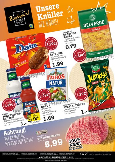 Angebote von Supermärkte in Bottrop | Wochenangebote EDEKA Bottrop in Edeka Zurheide | 2.6.2024 - 16.6.2024