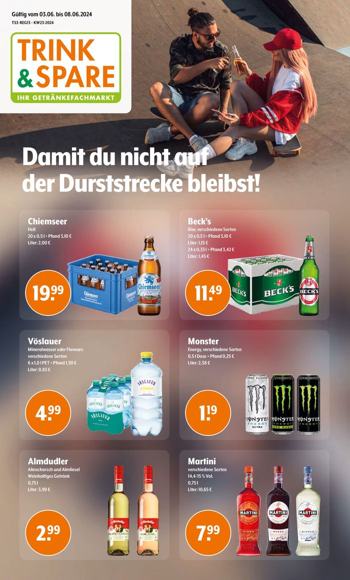 Trink und Spare Katalog | Große Auswahl an Angeboten | 3.6.2024 - 8.6.2024