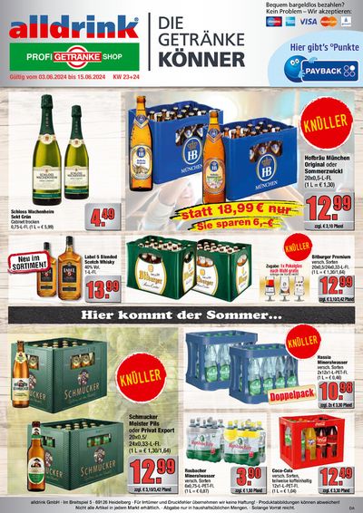 alldrink Katalog in Frankfurt am Main | Unsere besten Schnäppchen | 2.6.2024 - 15.6.2024
