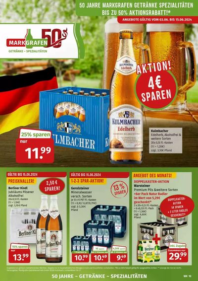 Angebote von Supermärkte in Bayreuth | 50 Jahre in Markgrafen | 3.6.2024 - 15.6.2024