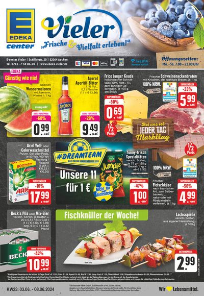 Angebote von Supermärkte in Aachen | Sonderangebote für Sie in EDEKA | 2.6.2024 - 8.6.2024