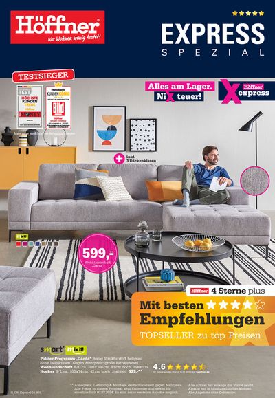 Angebote von Möbelhäuser in Wentorf bei Hamburg | Unsere besten Schnäppchen in Höffner | 4.6.2024 - 3.7.2024