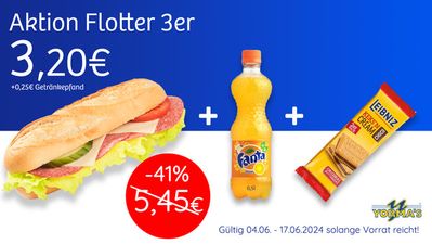 Angebote von Supermärkte in Aachen | Aktion Flotter 3er in Yormas | 4.6.2024 - 17.6.2024