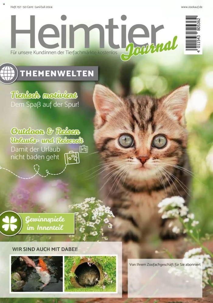 Zookauf Katalog in Bad Salzdetfurth | Heimtier Journal | 4.6.2024 - 31.7.2024